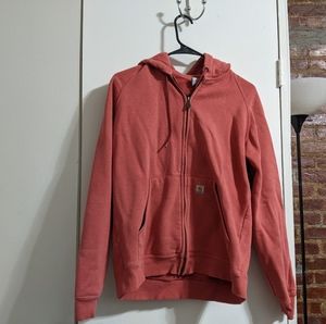 Orange Zip Up Carhartt Hoodie